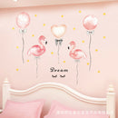 50*70Cm Flamingo Balloon Pink Home Decor Diy Self-Adhesive Wardrobe Stick gtJ Gw