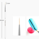 3Pcs/Set Gel Drawing Painting Nail Liner Brush Transparent Acrylic Handle N L8Z1