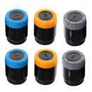2 Pcs Battery Screw On Cup Cover for Wireless Microphone Mic Black&Blue