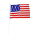 Lot of 12pcs 21x14cm Mini American Flag USA Pennant with Mats Red + White + S2U7