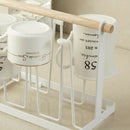 Japanese Cup Holder Metal Mug Rack Kitchen Display Storage Stand 6 Cup Rack