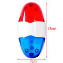 6 bike bicycle police led light + 4 loud siren sound trumpet cycling horn bell Z