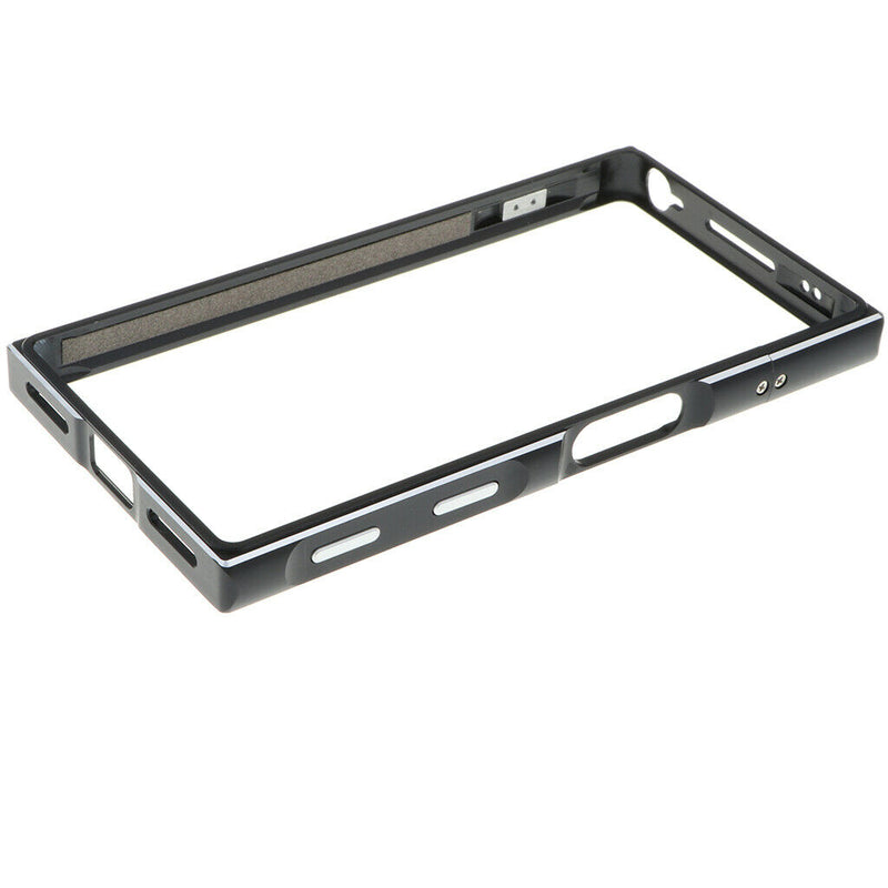 Protective Aluminum Metal Bumper Frame Case Cover for Sony X Compact Black