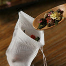 100x Tea Filter Bags Empty Drawstring Disposable Tea Infuser Teabags 7x9.5cm