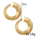 Punk Geometric Earrings Women Big Dangle Earrings Drop Modern Large Earring