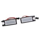 1 Pair 12V 18LED Super Bright 6000K License Number Plate Light Lamp For Volvo