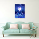 Dolphins Love Heart Moon 5D Diamond Painting Embroidery DIY Cross Stitch Kit