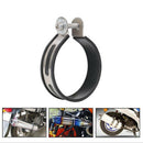 Stainless Steel Motorcycle Exhaust Pipe Muffler Holder Clamp for 100mm Diameter