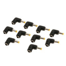 10 Pack L Type Male to Female Terminal Charging Connector, DC Power Plug