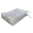 50pcs 5x7 Inches Drawstrings Organza Gift Candy Bags Wedding Favors Bags(WhiL4S3