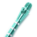 30pcs 6 Color Aluminum Alloy 53mm Darts Shafts Mixed Color 2BA Thread Dart Z