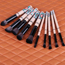 10pcs/set Professional Cosmetic Brushes Soft Bohemia Fashion Makeup Brushes A