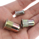175pcs Set Rivet Nut Kit Mixed Zinc Steel Rivnut Insert Nutsert Threaded M3- BX
