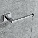Chrome Square Bathroom Toilet Roll Holder. Wall Mounted Toilet Roll