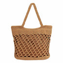 Handbag Women Fashion Woven Straw Bag Summer Large Beach Tote Bag Travel Sh Z2X1