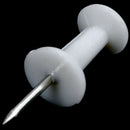 Plastic Head Push Pins Color White Pack of 100 J5I2