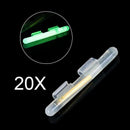 20 Pcs Fishing Lightstick Light Night Float Rod Dark Glow Stick Luminous Fi Y5F4
