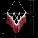 1X(Bohemian Hand-Woven Tassel Tapestry Newest Handmade Bead Macrame Wall Ha
