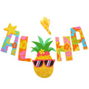 Hawaii Party Pennant Letter Pineapple Hanging Banners Decor Birthday Party