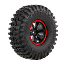 115mm Rubber Tire 1.9" Rim for 1/10 RC4WD D90 TF2 RC Crawler Off-Road Buggy