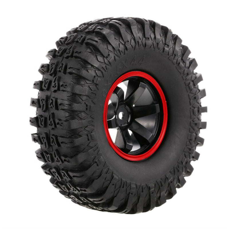 115mm Rubber Tire 1.9" Rim for 1/10 RC4WD D90 TF2 RC Crawler Off-Road Buggy