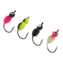 4Pcs/Set Winter Ice Fishing Hook Lure Lead Jig Head Hooks Baits Crank Hook