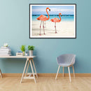 5D DIY Full Drill Diamond Painting Pink Bird Embroidery Mosaic Craft Kit