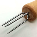 4 pcs Stainless Steel Corn On The Cob Skewers BBQ ngs Sweetcorn Holder Fork Q9B2