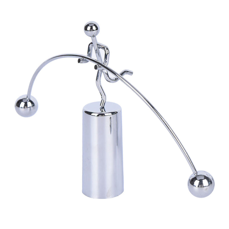 Hot   Weightlifter Gadget Perpetual Motion Desk Art Gift Office Decor LJ