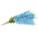 2Pcs Artificial 5-Fork Hanging Vine Simulation Syringa Flower Garland Blue