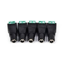 5x Newest 5.5x2.1mm female jack dc power adapter connector plug for cctv ca3C
