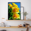 Yellow Rose Diamond Painting 5D DIY Full Round Drill Picture Rhinestone Kit