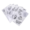 6x Christmas Shrink Paper Film Sheets Heat Shrinkable Paper for Kids Gift