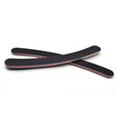 Nail files, curved, double-sided, black, 10 pieces G8E8