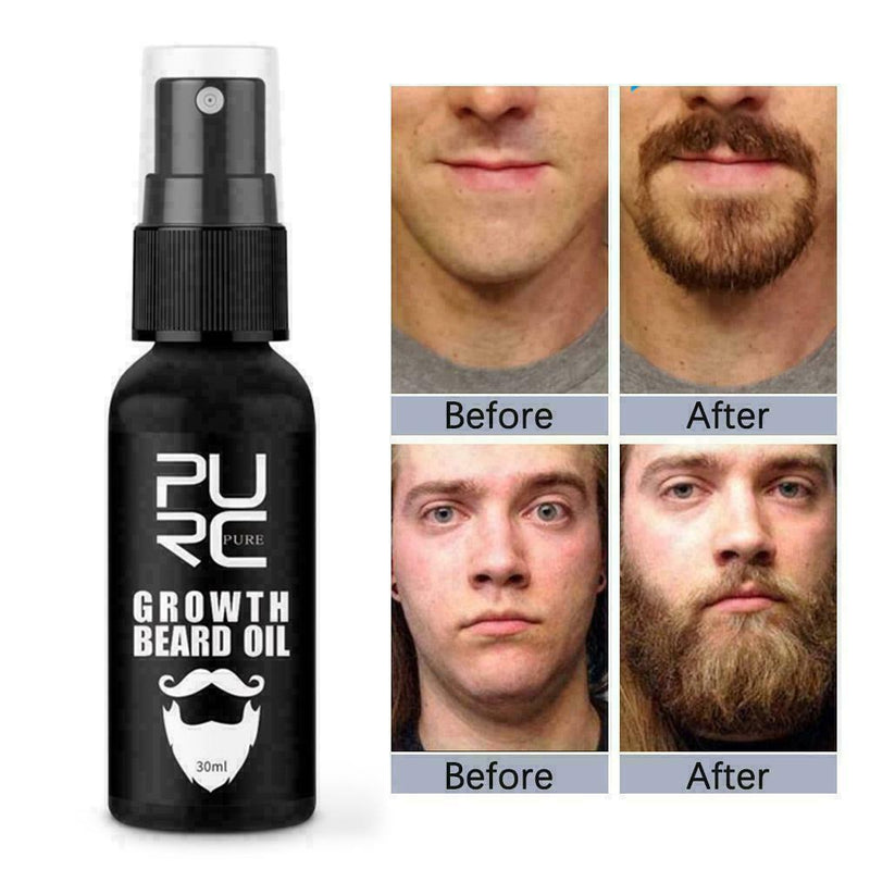 Natural Organic Men's Beard Growth Oil Thickener Beard Beard Essential Oil E4R6