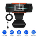 2MP 1080P Full HD Webcam with Built-in Microphone USB 2.0 Web Camera for PC