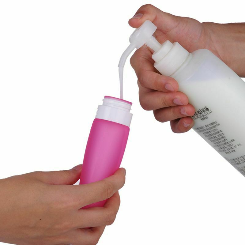 Portable Travel Silicone Emulsion Points Bottling Shower Shampoo Cosmetic A A5Y3