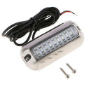 Stainless Steel LED Underwater Pontoon Marine Boat Transom Light Green Light