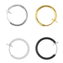 4pcs Multicolor Clip On Nose Ear Septum Lip Eyebrow Ear