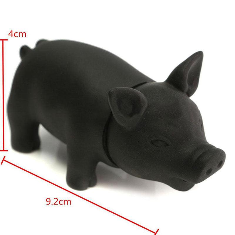 About rubber Pet Dog Puppy Pig Shape Chew Fetch PlayToy Squeaker SqueakySound`3C