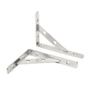 4pcs Triangle Shelf Brackets Stainless Steel Wall Mounted Shelf Support 6inch