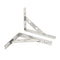 4pcs Triangle Shelf Brackets Stainless Steel Wall Mounted Shelf Support 6inch