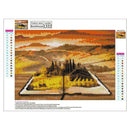 5D DIY Full Drill Diamond Painting Book Landscape Cross Stitch Embroidery