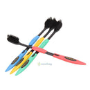 4x Bamboo Charcoal Double Ultra Soft Toothbrush Nano Brush Oral Dental Care Set