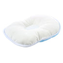Cute Bear Cotton Newborn Baby Prevent Flat Head Pillow Support blue