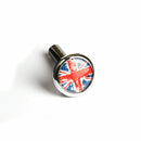 2PCS Union Jack Flag Metal ABS Auto Car Lock Modified Door Pin For Mini Cooper
