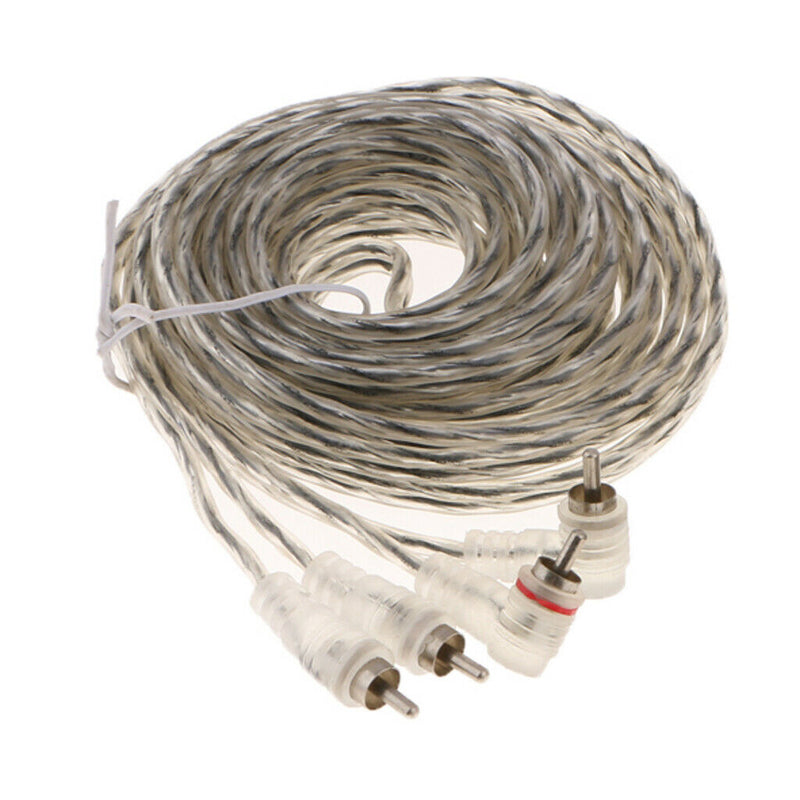 2RCA Male to 2RCA Male Plastic Shell Stereo Audio Cable, RCA Cable - 5m