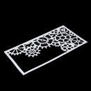 Gear Pattern Cake Stencil Fondant Baking Mold Template Decorating Tool