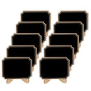 10pcs Round Angle Wooden Craft Message Blackboard Chalkboard Wedding Decor