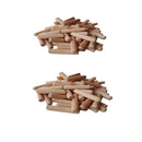 Natural Wooden Dowel Rods Craft Sticks for Woodworking Craft Projects, 200 Pack